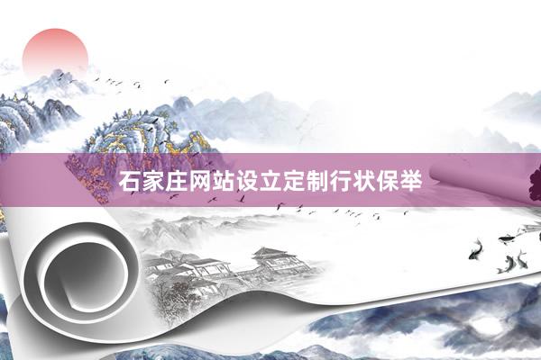 石家庄网站设立定制行状保举